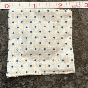 Maileg White & Blue Dotted Pillow Mouse